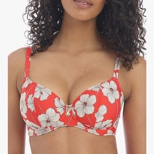 Freya Bold Red Swim Top